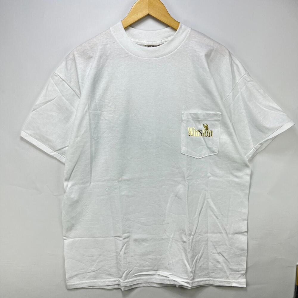 Vintage 90s Winston Cigarettes Eagle Pocket T-Shirt XL